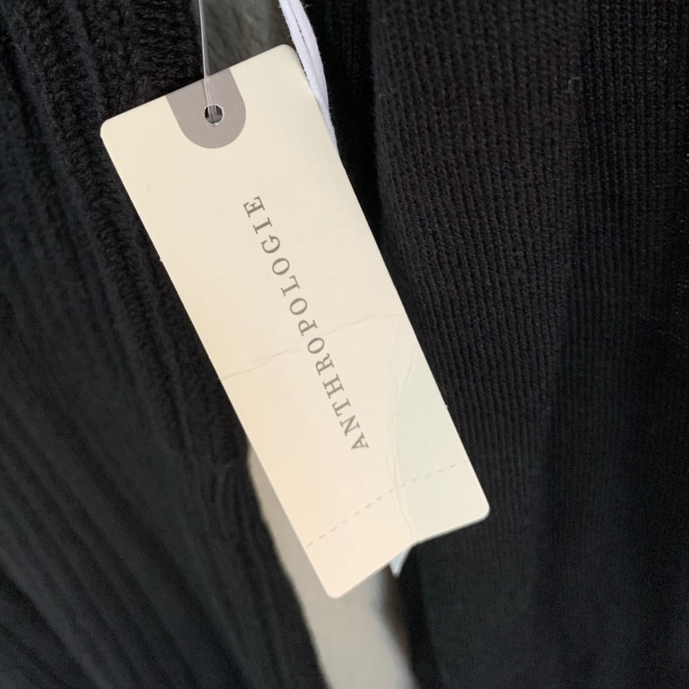 NWT Anthropologie black knit dress. Size Med. Gorgeous! - Picture 5 of 6